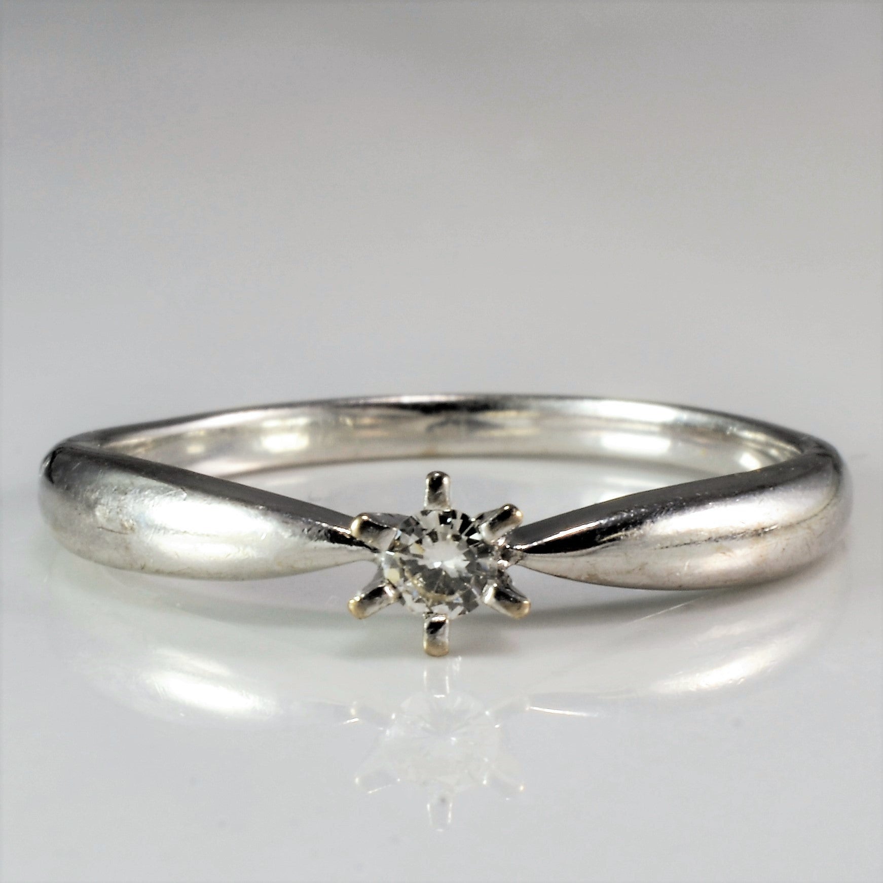 Petite Six Prong Solitaire Diamond Ring | 0.05 ct | SZ 5.75 |