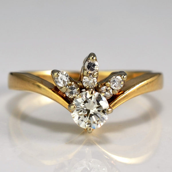 Unique Diamond Ring | 0.34ctw | SZ 4.5 |