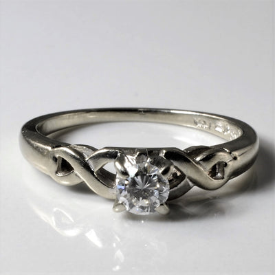Birks' Braided Solitaire Diamond Ring | 0.19ct | SZ 4.75 |