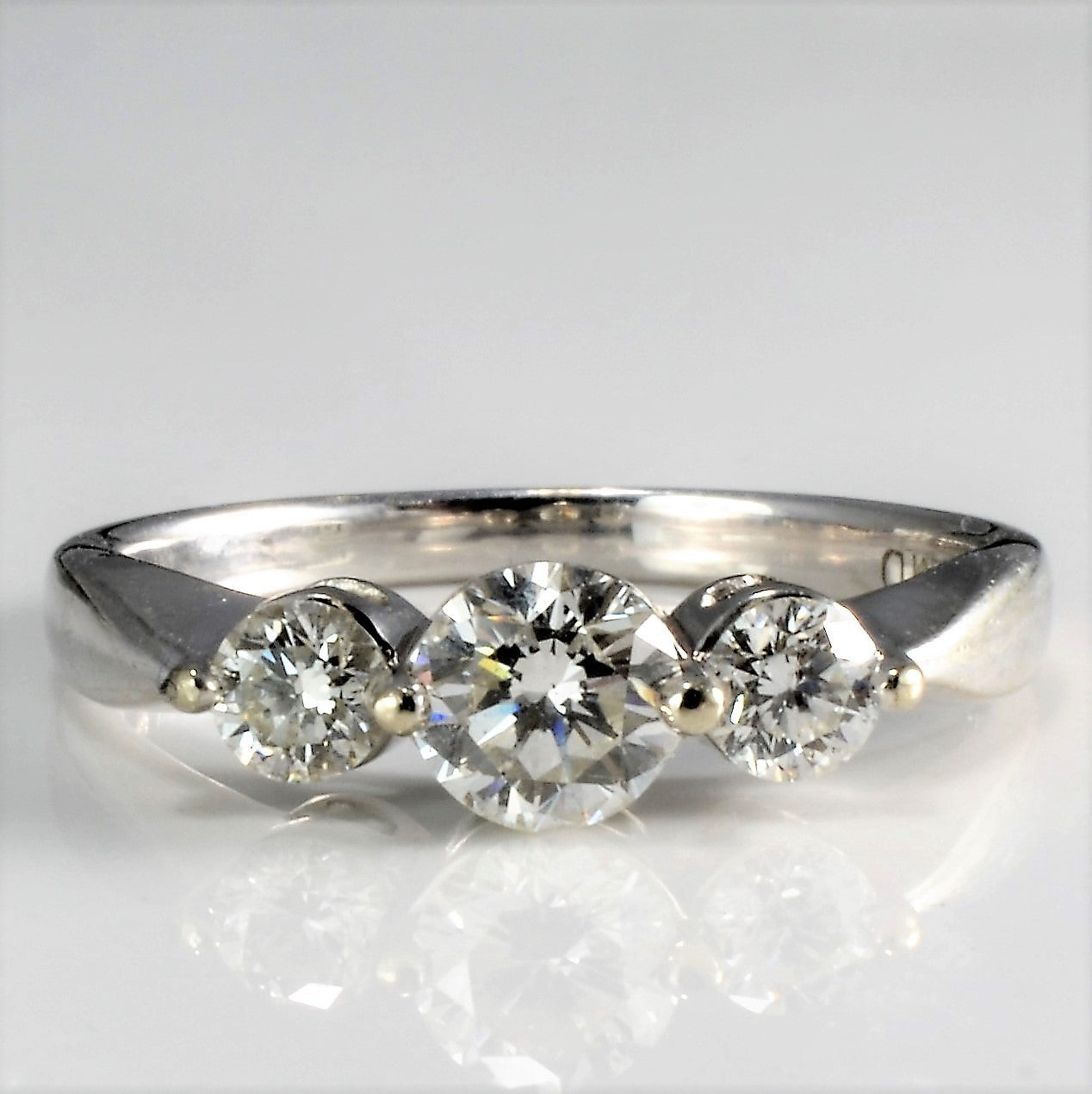 Three Stone Diamond Engagement Ring | 0.75 ctw, SZ 6.25 |
