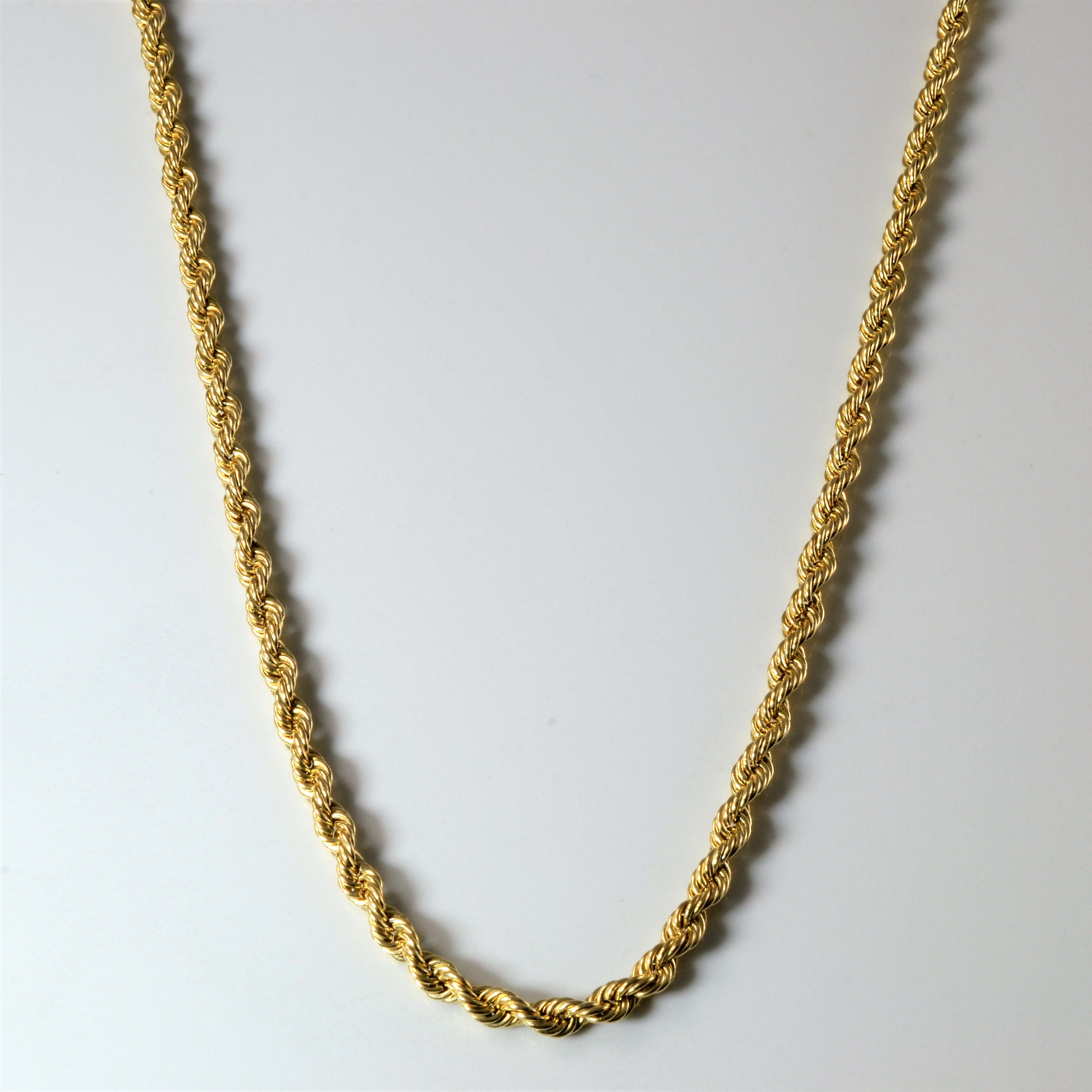 10k Yellow Gold Rope Chain | 18" |