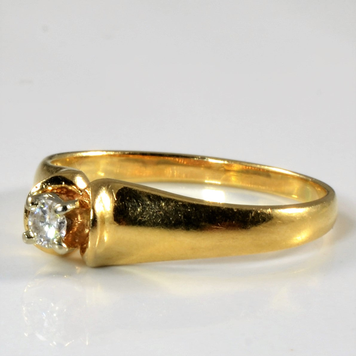 Solitaire Diamond Ring | 0.10ct | SZ 8.5 |