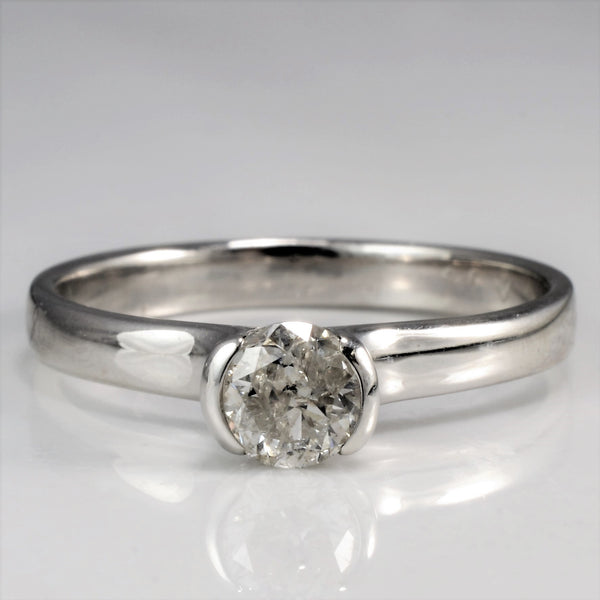 Semi Bezel Set Cathedral Diamond Ring | 0.42 ctw, SZ 7 |