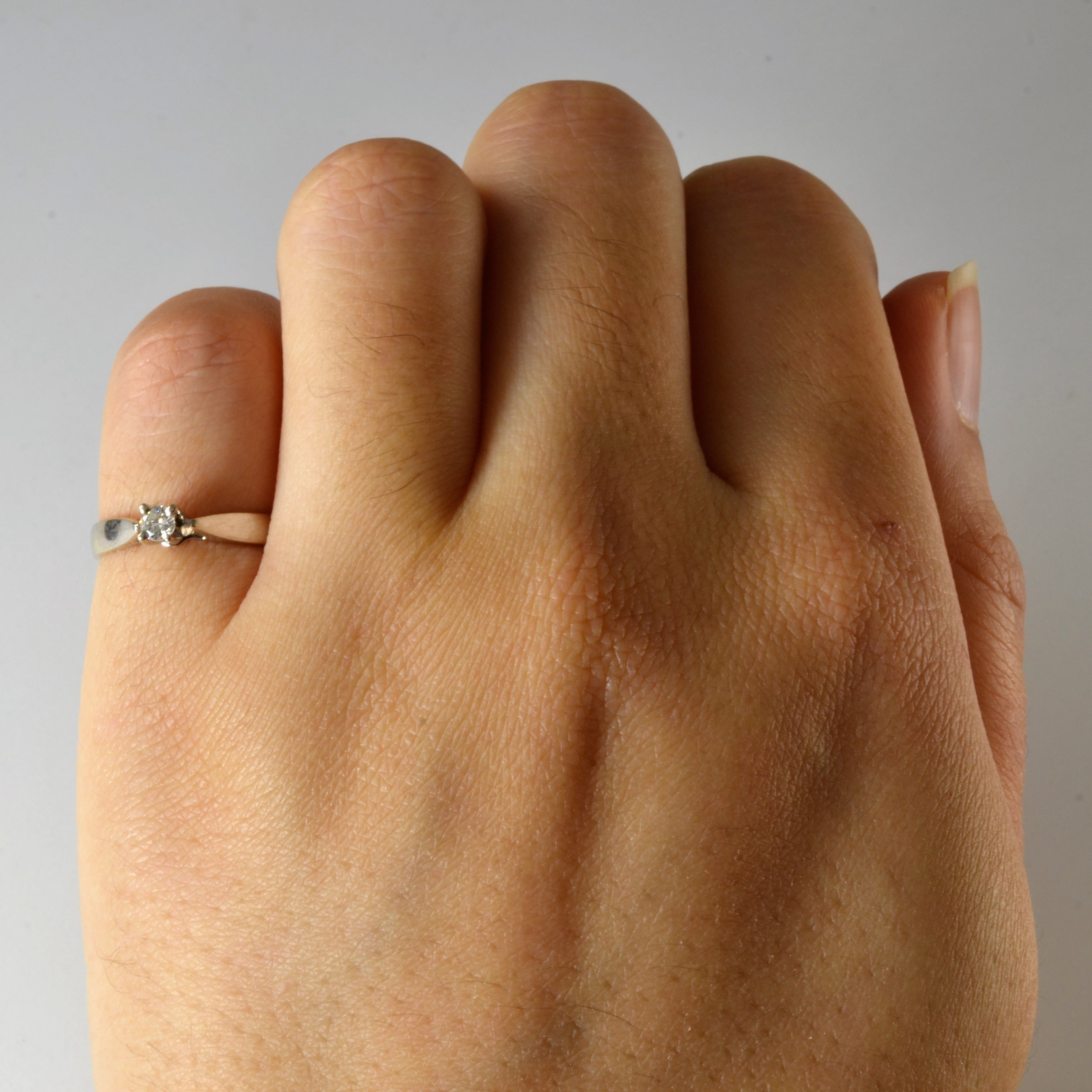 Solitaire Diamond Ring | 0.08ct | SZ 4 |