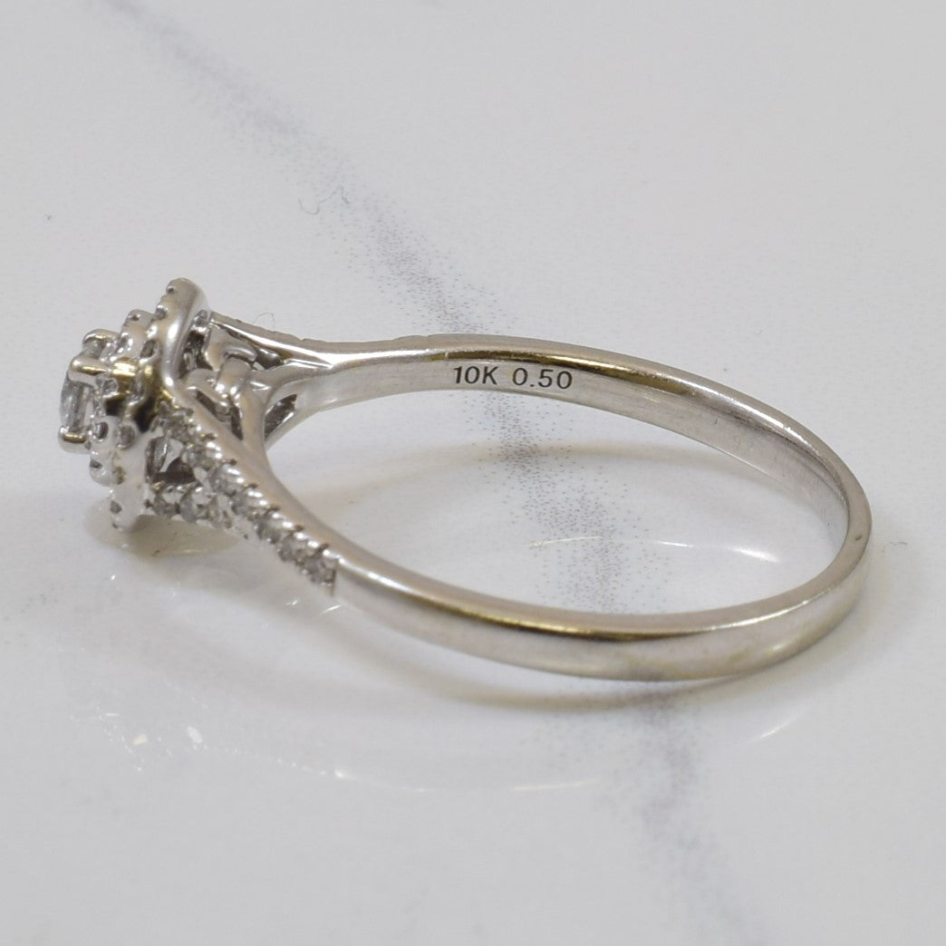Diamond Cathedral Wedding Ring | 0.50ctw | SZ 9.5 |