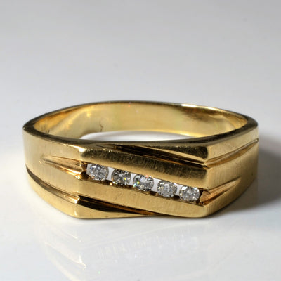 Diagonal Channel Band | 0.20ctw | SZ 12.75 |