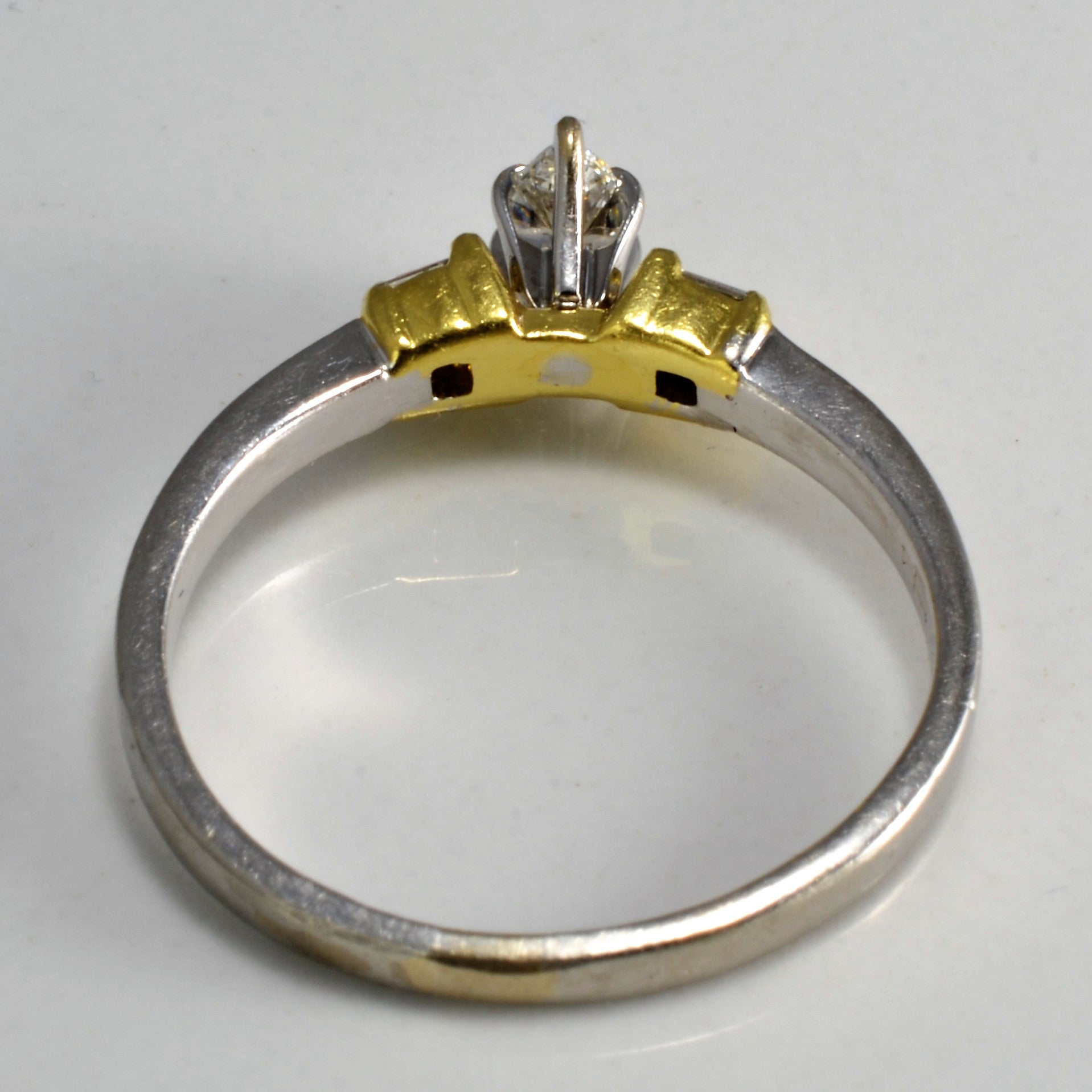 Tapered Diamond Engagement Ring | 0.22 ctw, SZ 6.75 |