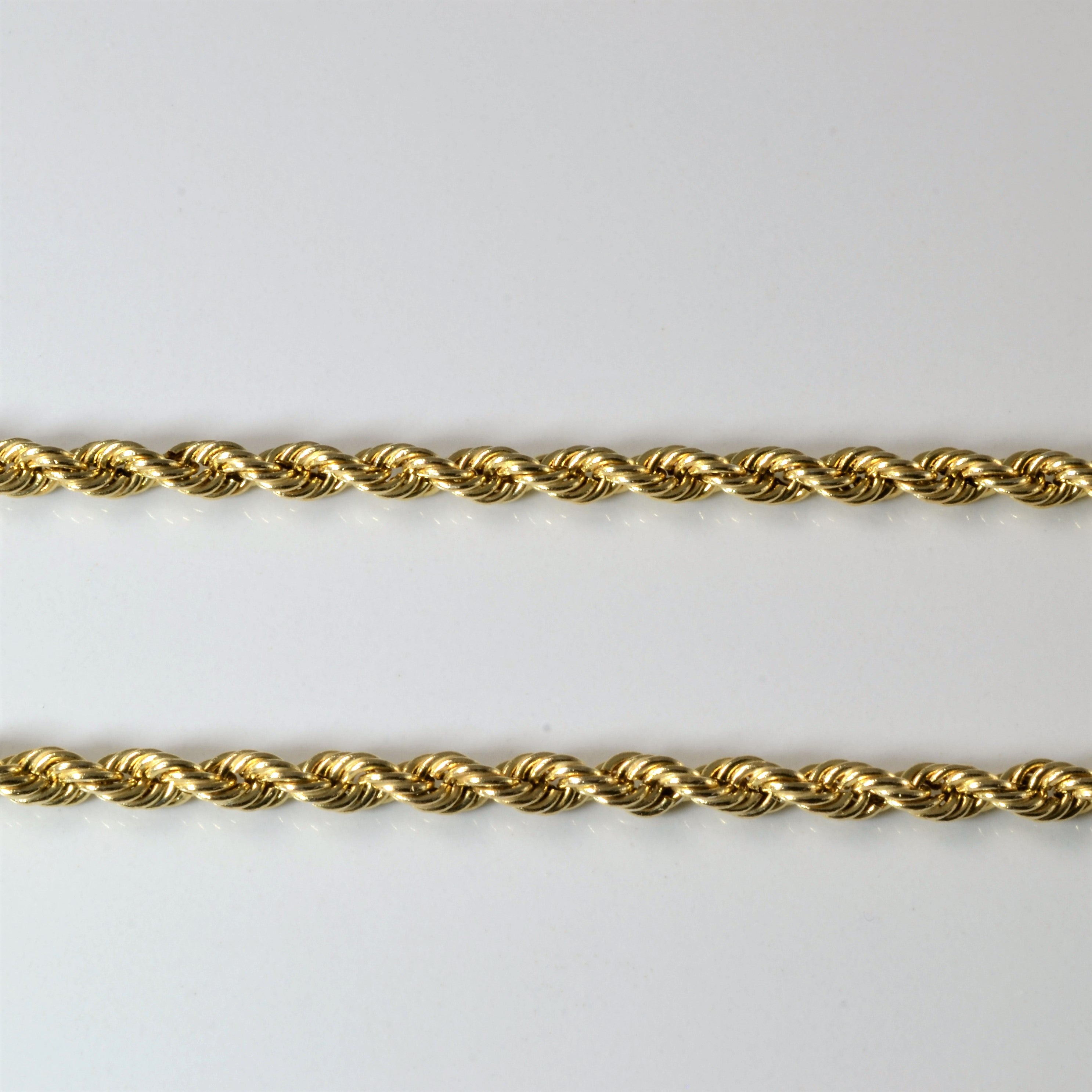 10k Yellow Gold Rope Chain | 18" |