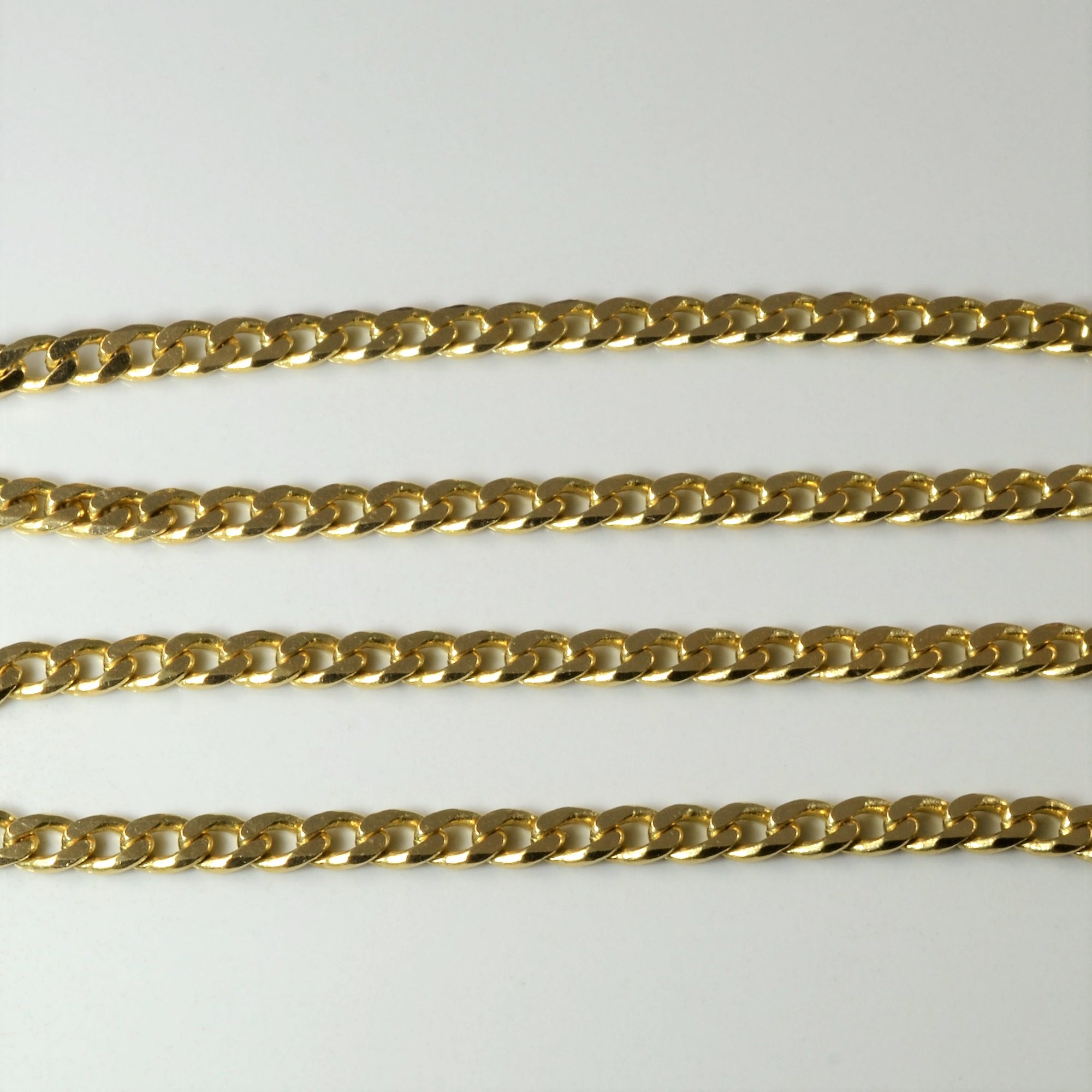 14k Yellow Gold Curb Chain | 20