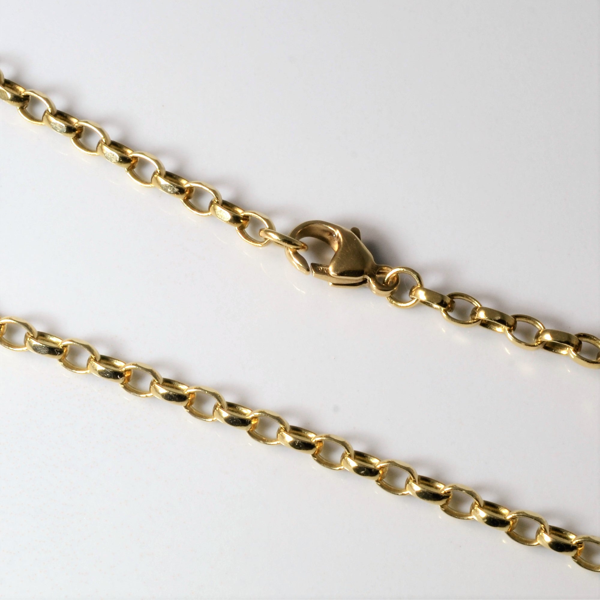 9k Yellow Gold Rolo Chain | 24