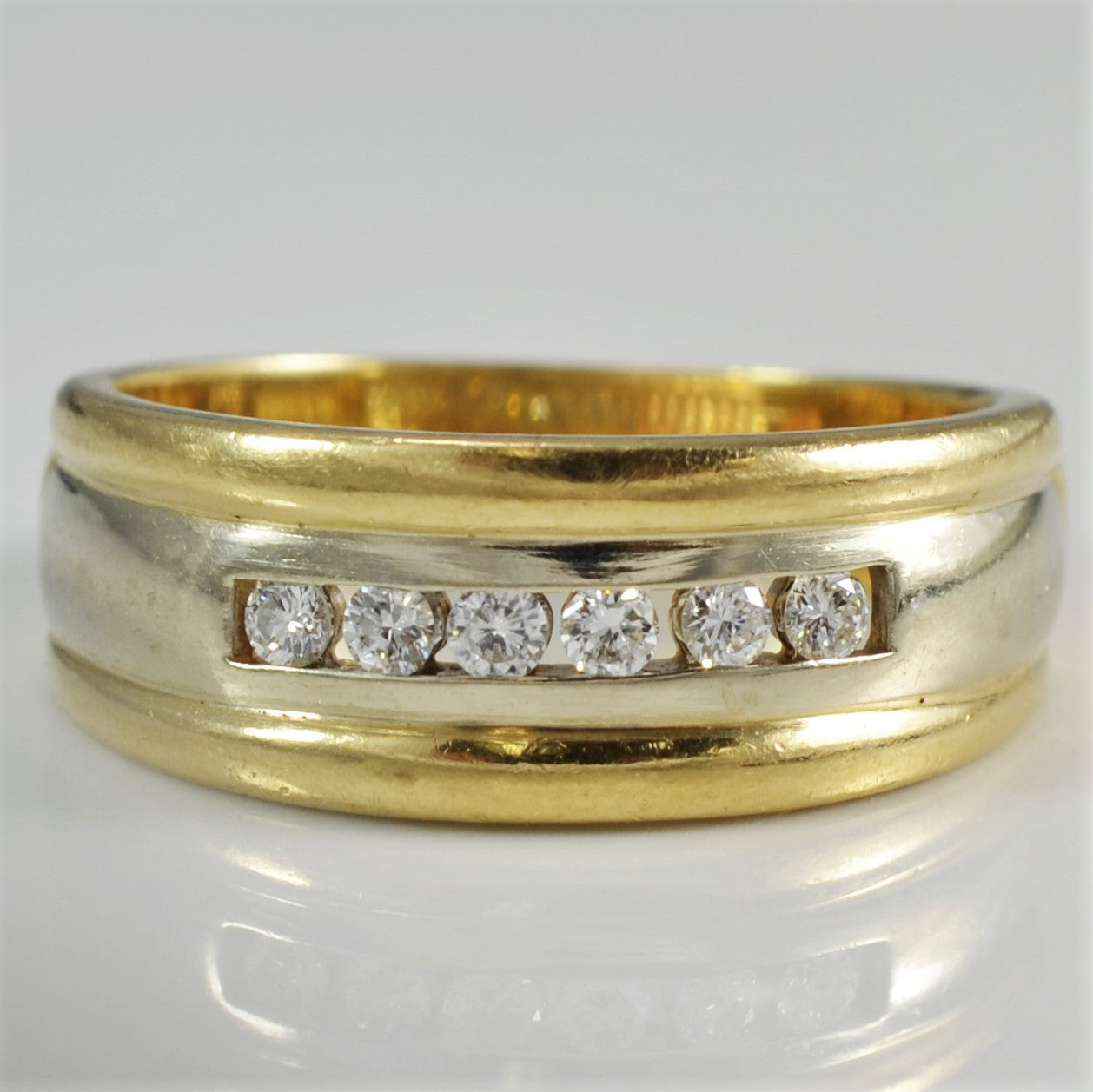 Two Tone Diamond Band | 0.15ctw | SZ 7.75 |