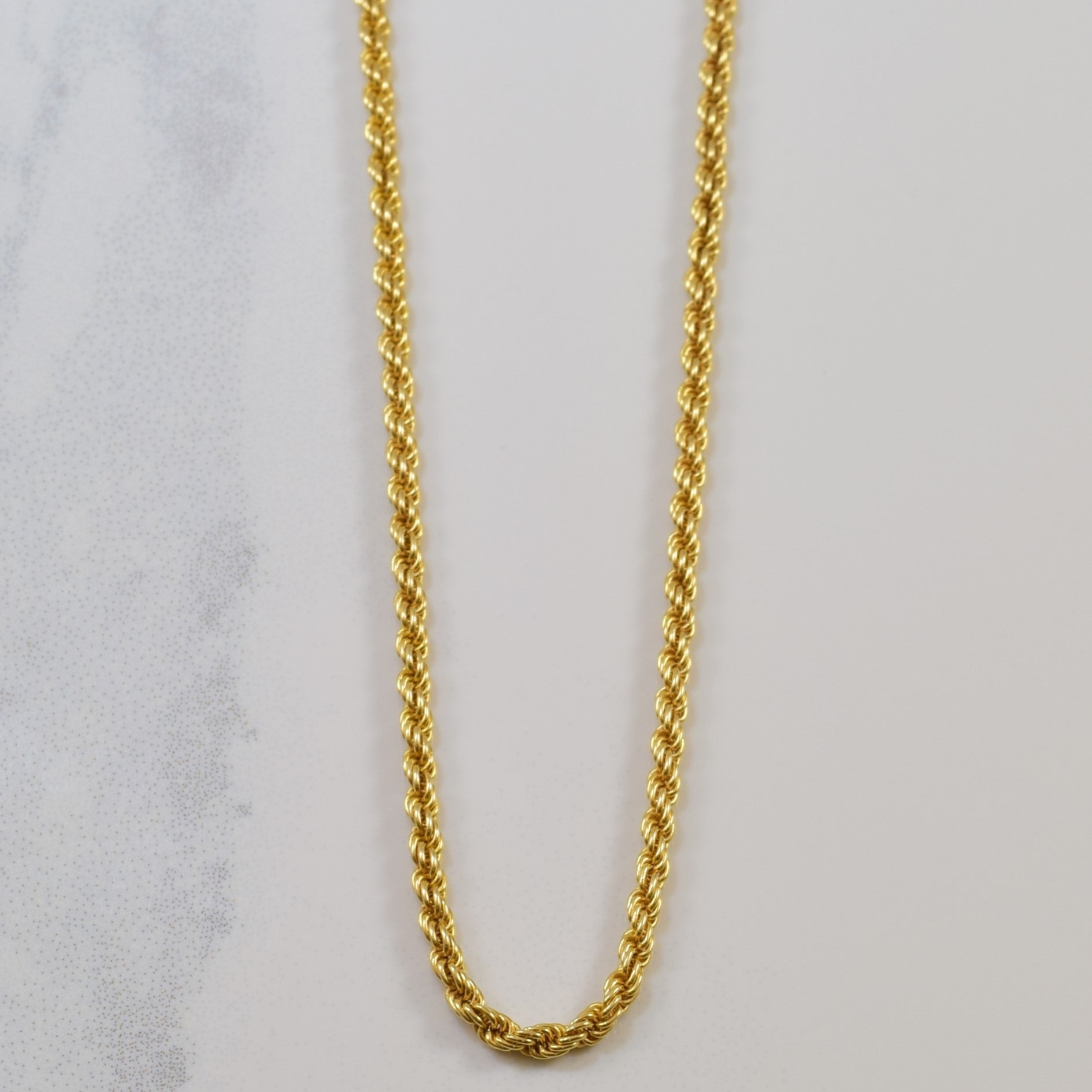 14k Yellow Gold Twisted Rope Chain | 24" |