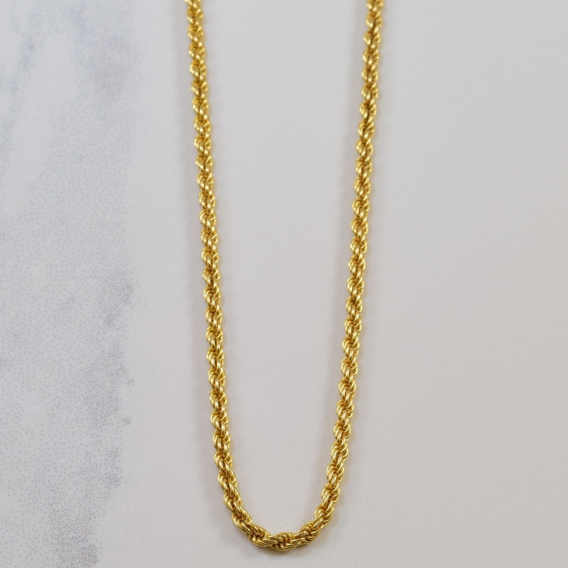 14k Yellow Gold Twisted Rope Chain | 24