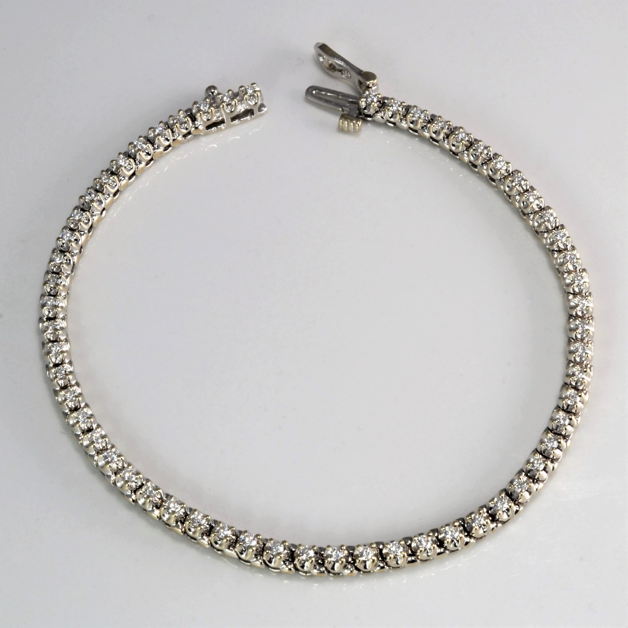 Pave Diamond Tennis Bracelet | 1.16 ctw, 7.5''|