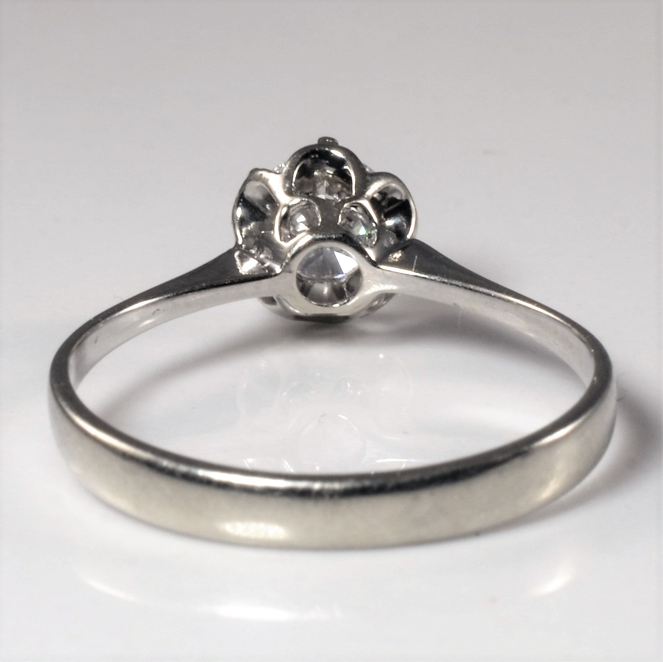 Retro Illusion Floral Basket Engagement Ring | 0.51ct | SZ 7 |