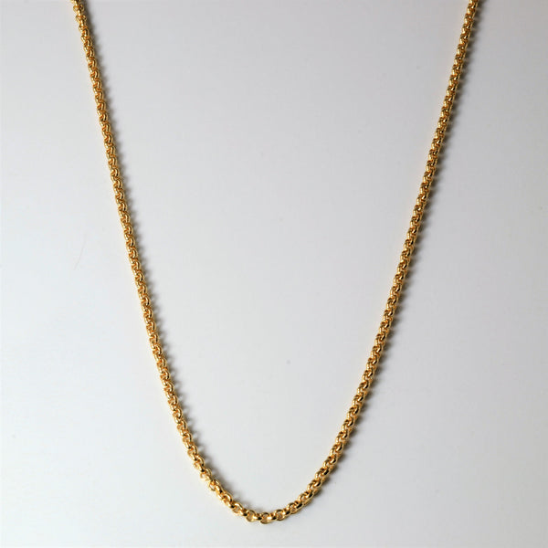10k Yellow Gold Rolo Chain | 18