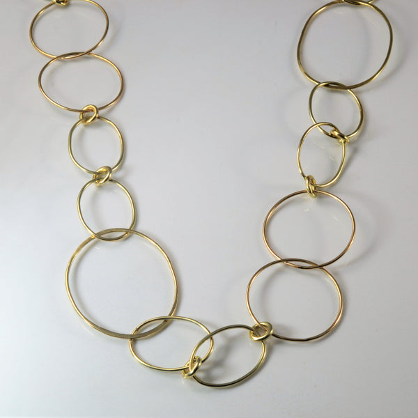 Open Wire Link Necklace | 34
