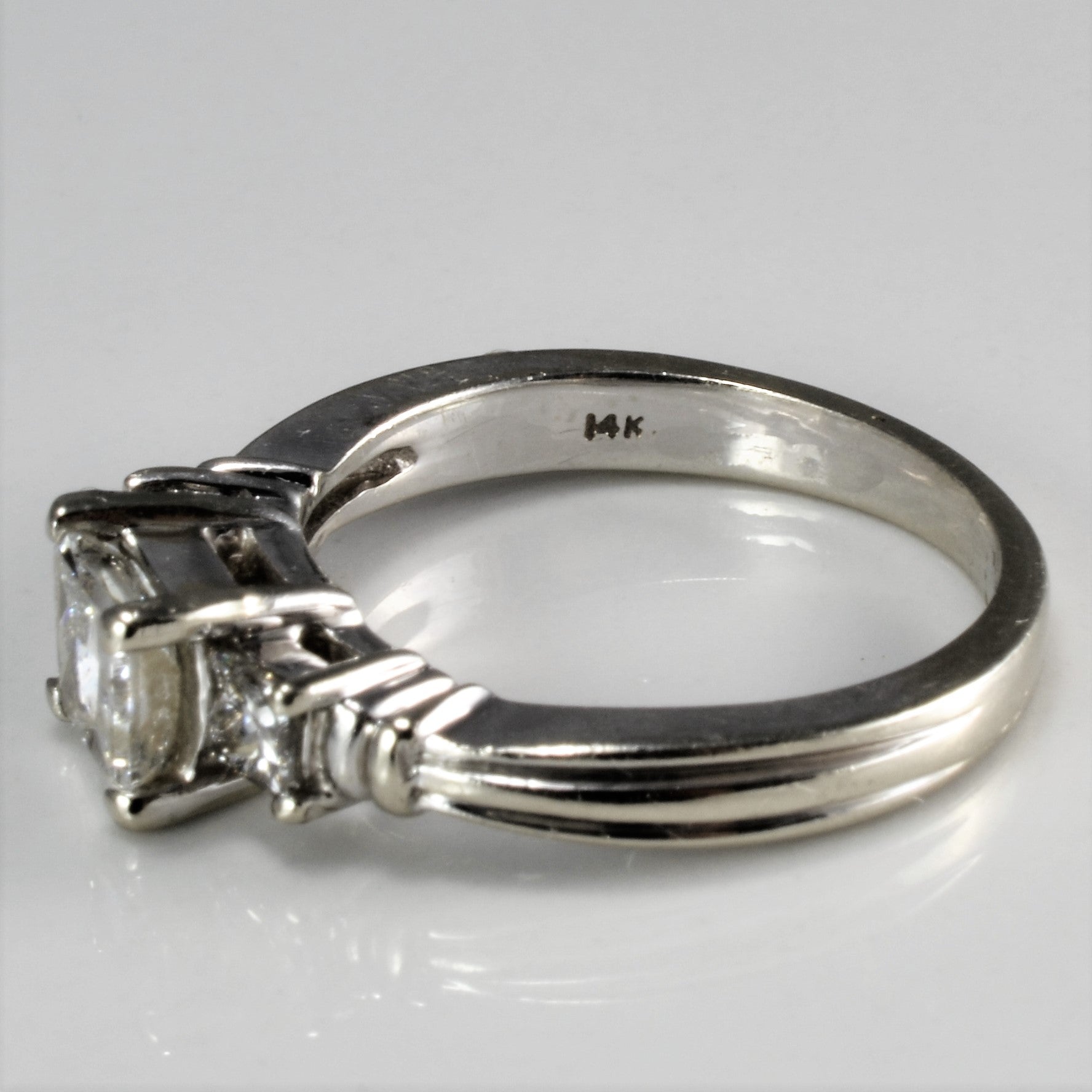 Three Stone Princess Diamond Engagement Ring | 1.15 ctw, SZ 6 |