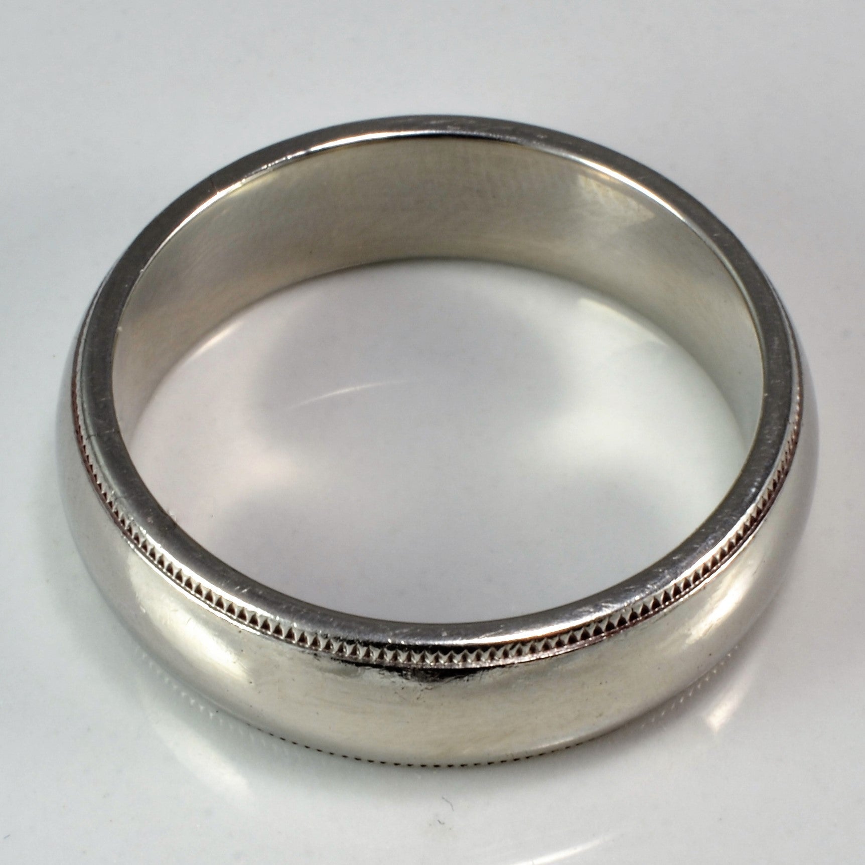 Tiffany & Co.' Milgrain Platinum Wedding Band | SZ 9.75 |