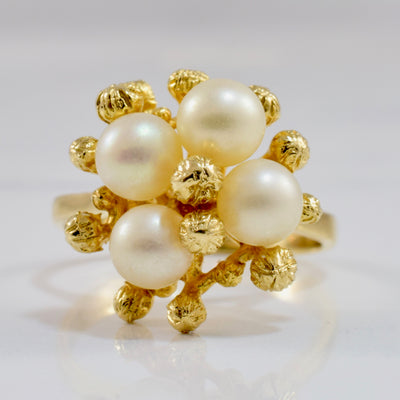 Pearl Cluster Ring | SZ 7 |