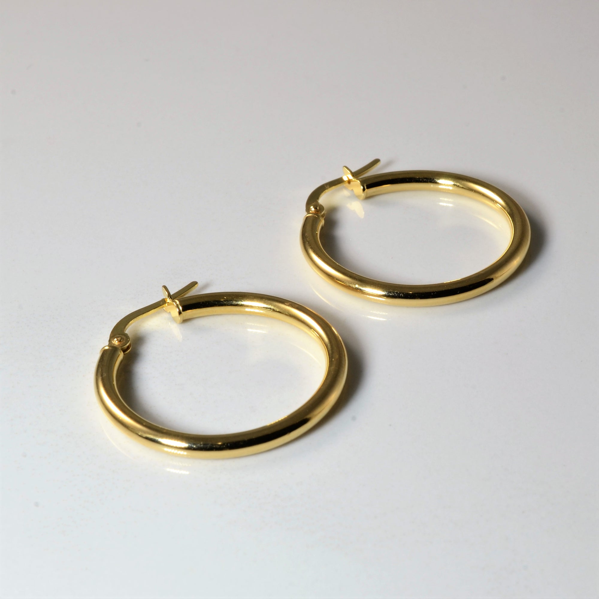 Plain gold hoops Outlet