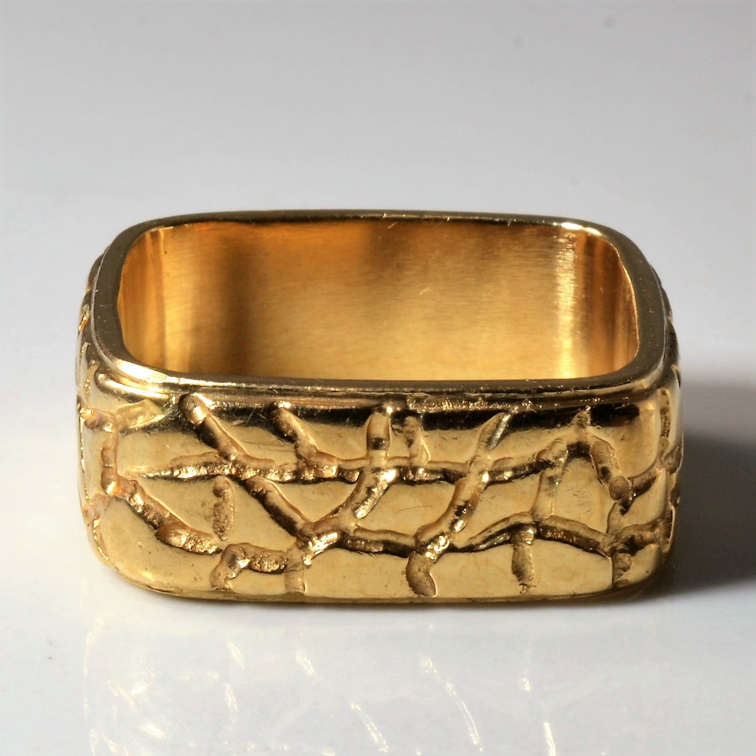 Stone Patterned Square Band | SZ 8 |