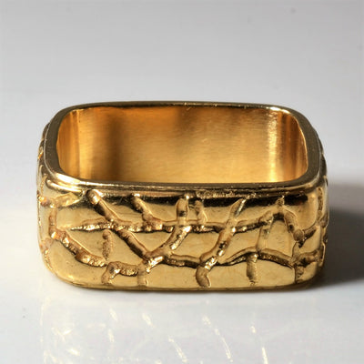 Stone Patterned Square Band | SZ 8 |