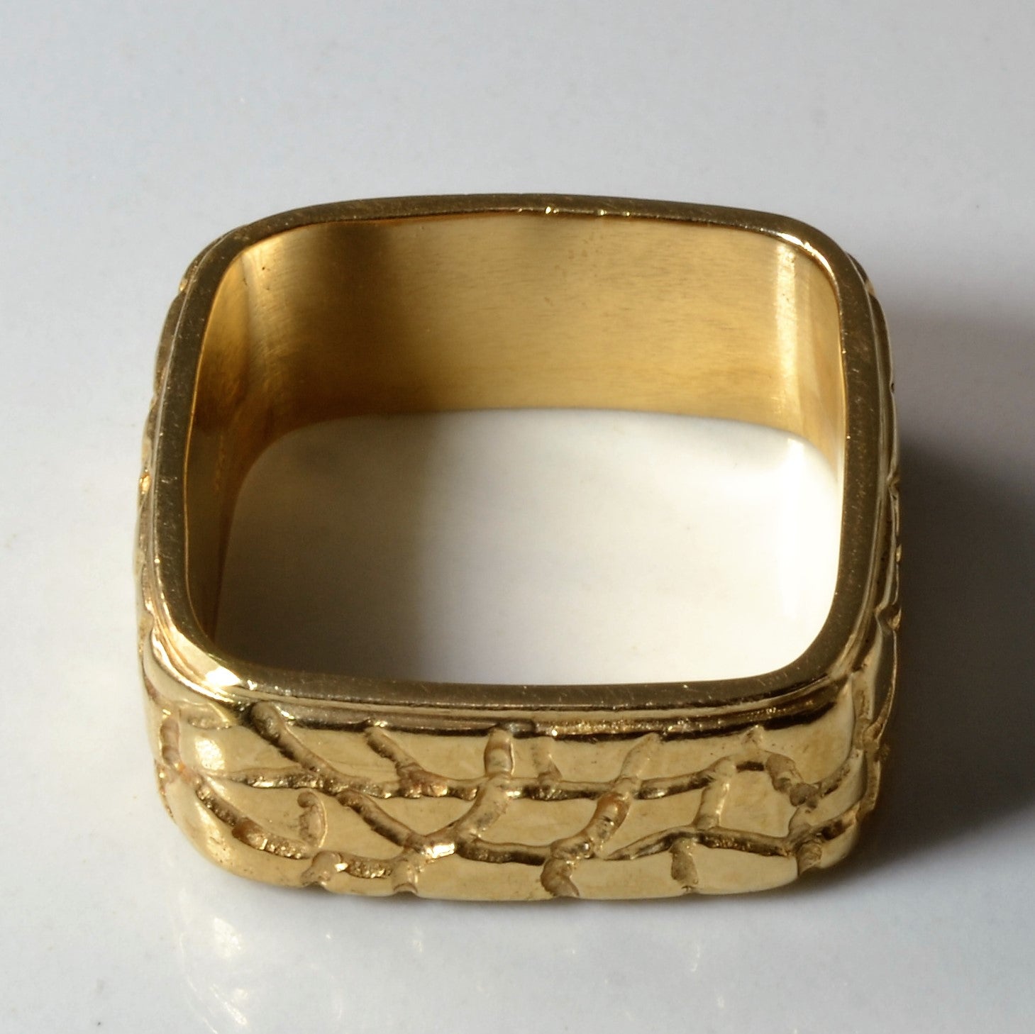 Stone Patterned Square Band | SZ 8 |
