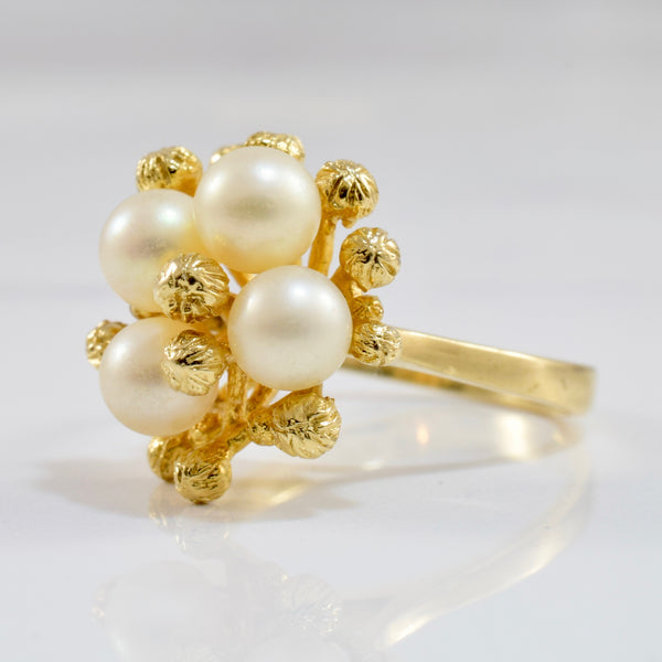 Pearl Cluster Ring | SZ 7 |