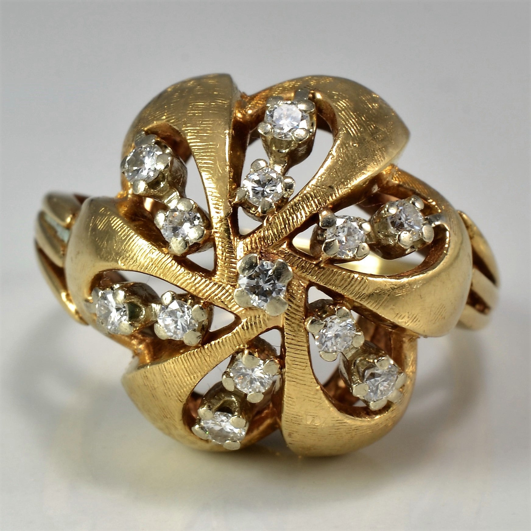 Diamond Pinwheel Ring | 0.25 ctw, SZ 7.25 |