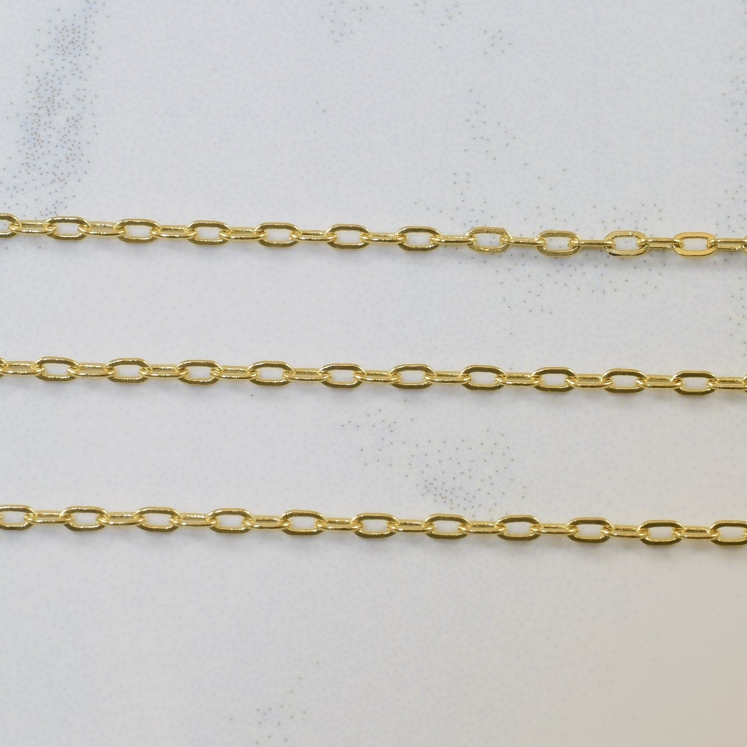 Chaîne câble allongée en or jaune 14 carats | 16" | 