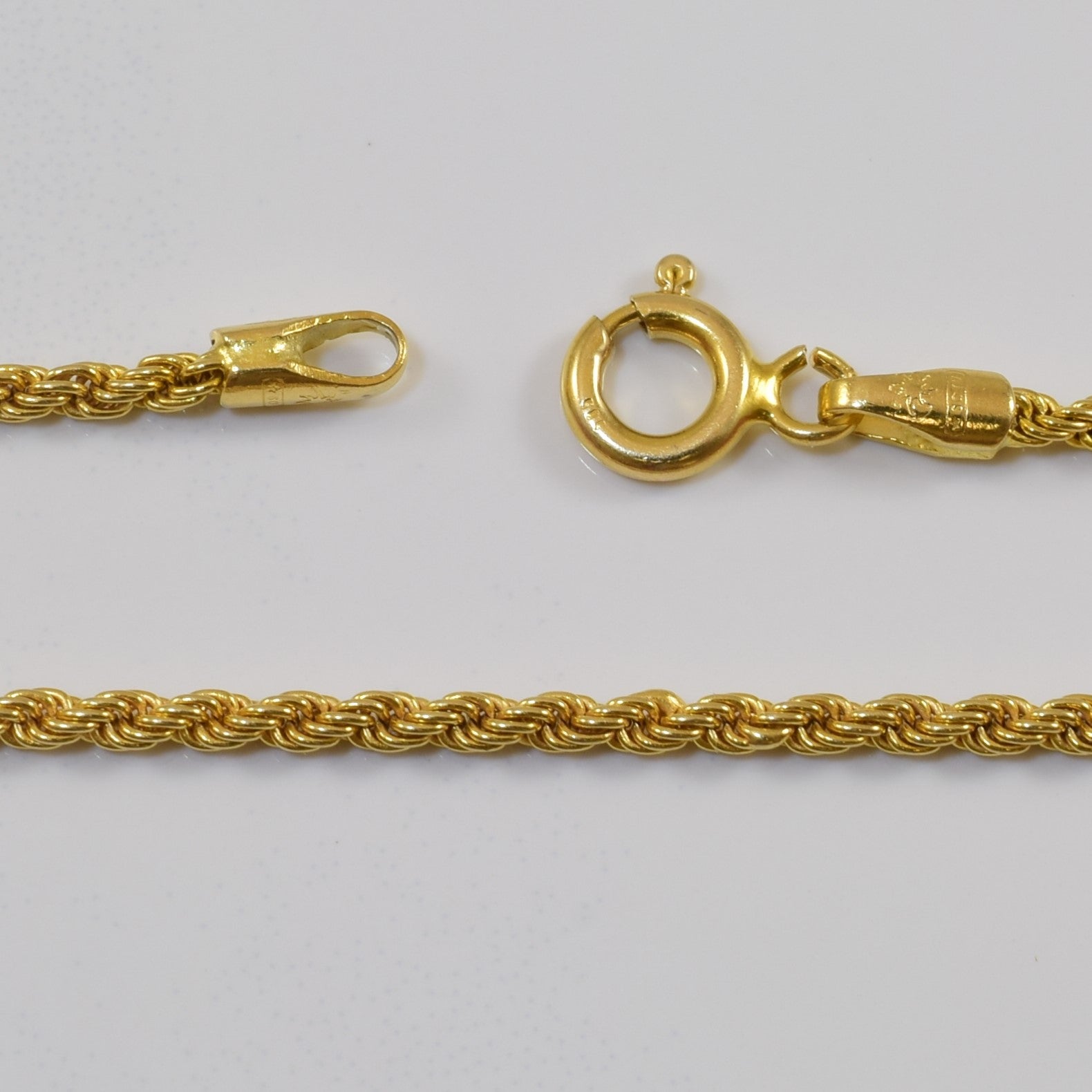 14k Yellow Gold Twisted Rope Chain | 24" |