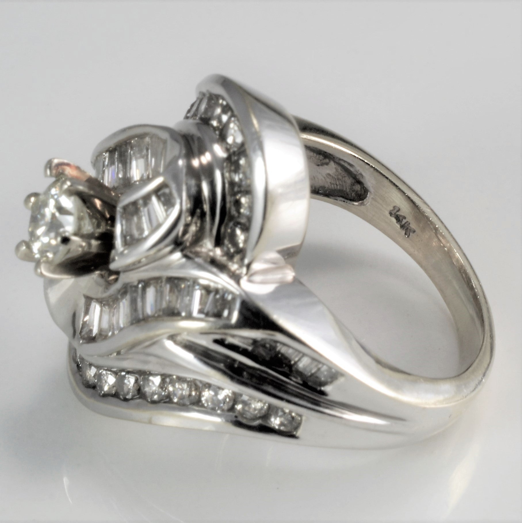 Bypass Wide Cluster Diamond Heavy Ring | 1.59 ctw, SZ 6.25 |