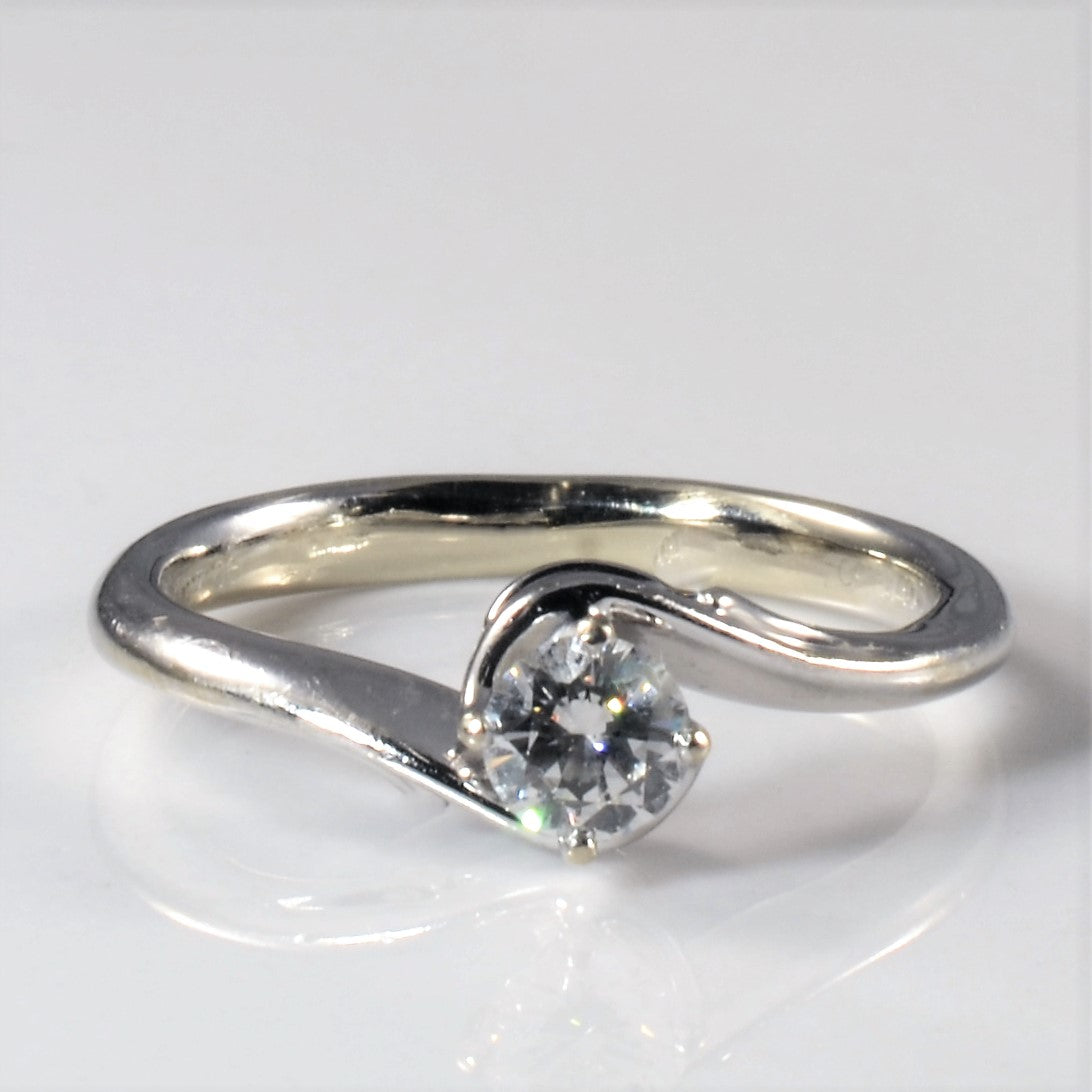 Bypass Solitaire Diamond Ring | 0.25ct | SZ 5 |