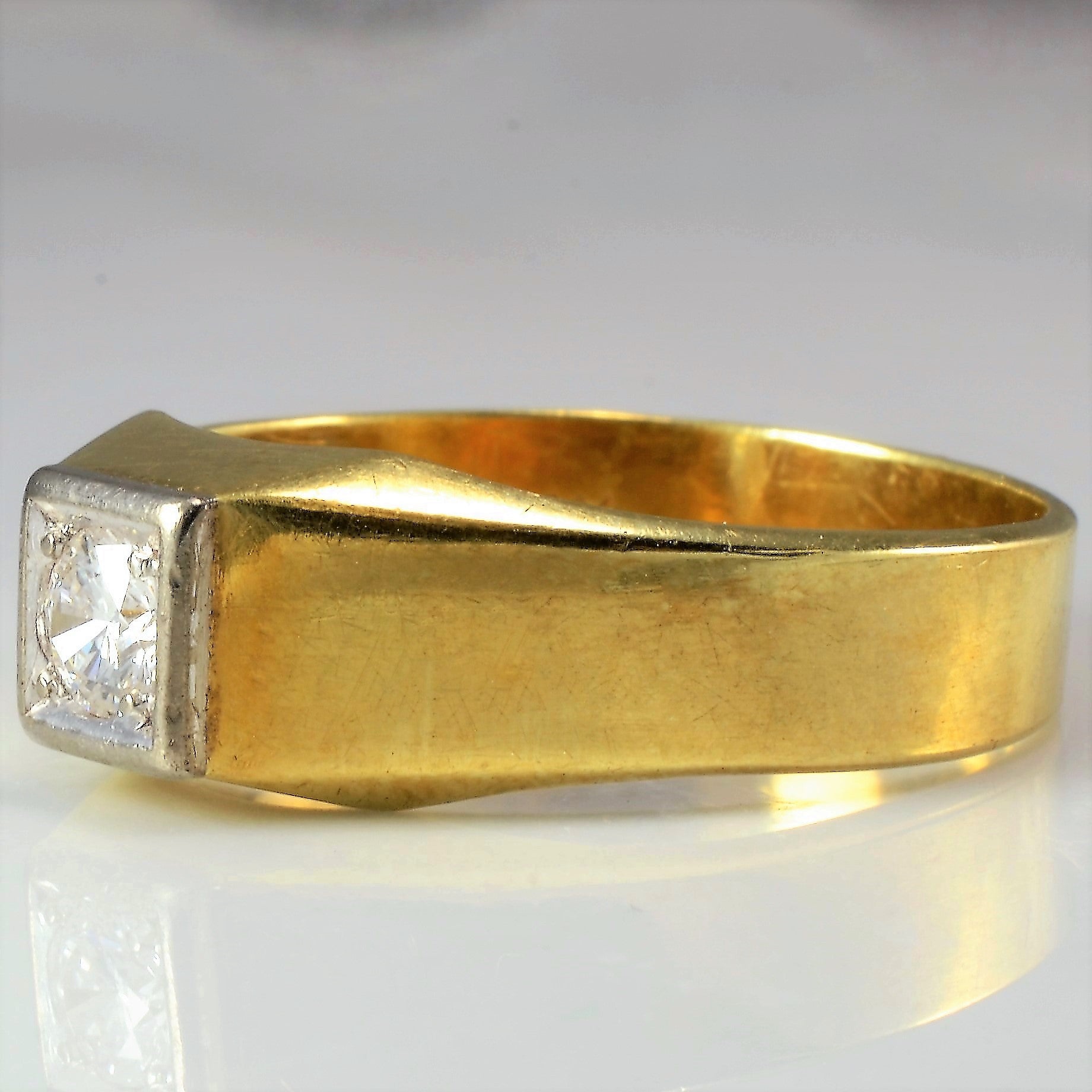 Solitaire Diamond Wedding Ring | 0.24 ct, SZ 9.5 |