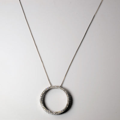 Diamond Eternity Necklace | 0.38ctw | 18