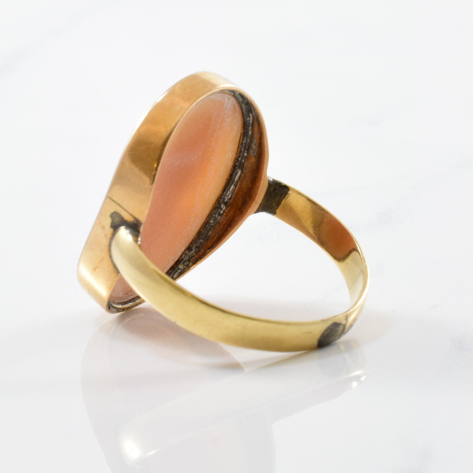 Yellow Gold Cameo Ring | 4.50ct | SZ 5 |