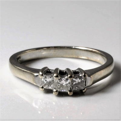 Three Stone Princess Diamond Ring | 0.40ctw | SZ 6 |