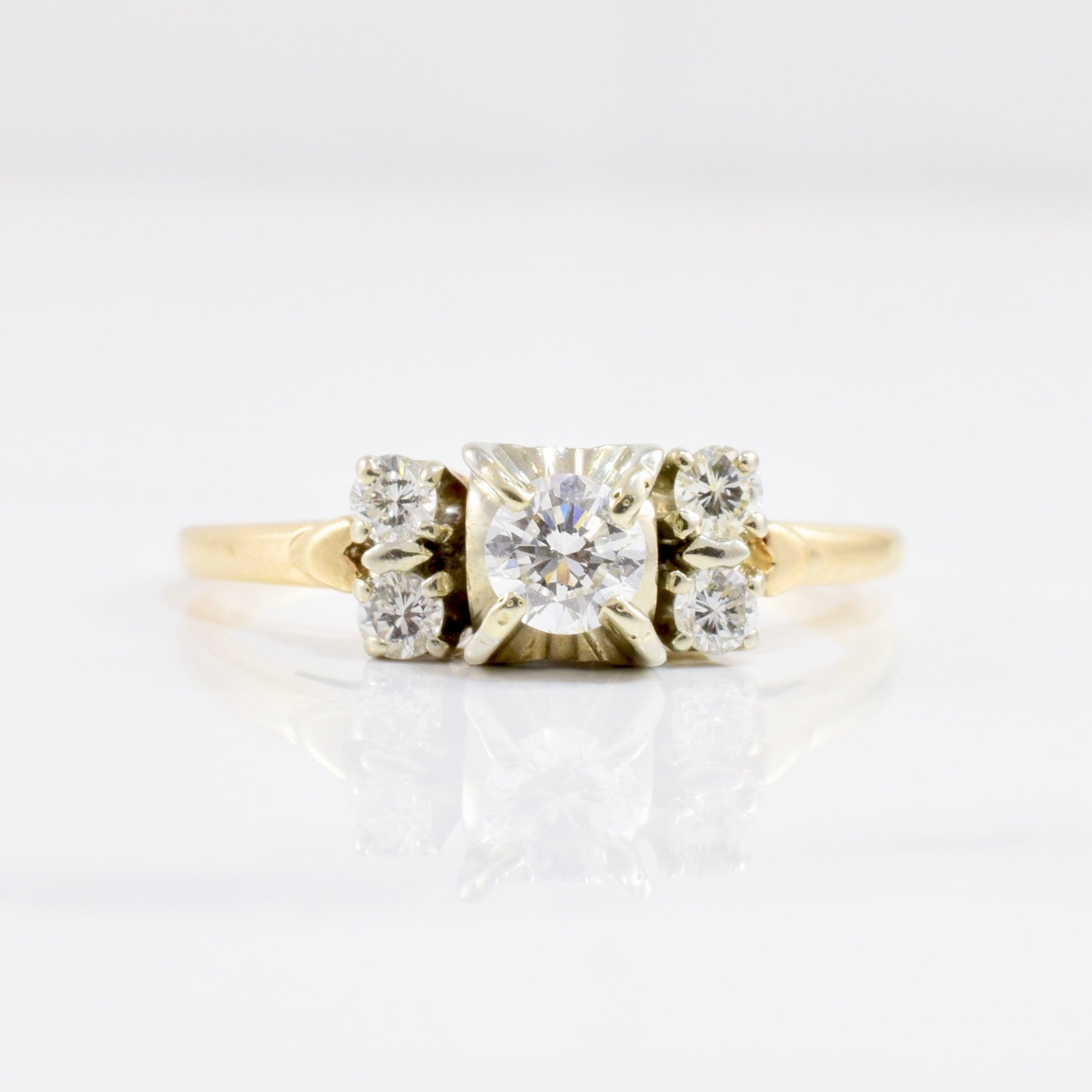 Classic Retro Era Illusion Engagement Ring | 0.41 ctw SZ 8.5 |