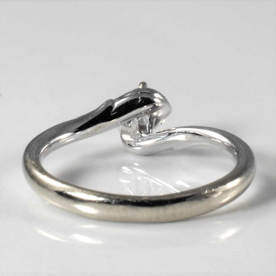 Bypass Solitaire Diamond Ring | 0.25ct | SZ 5 |