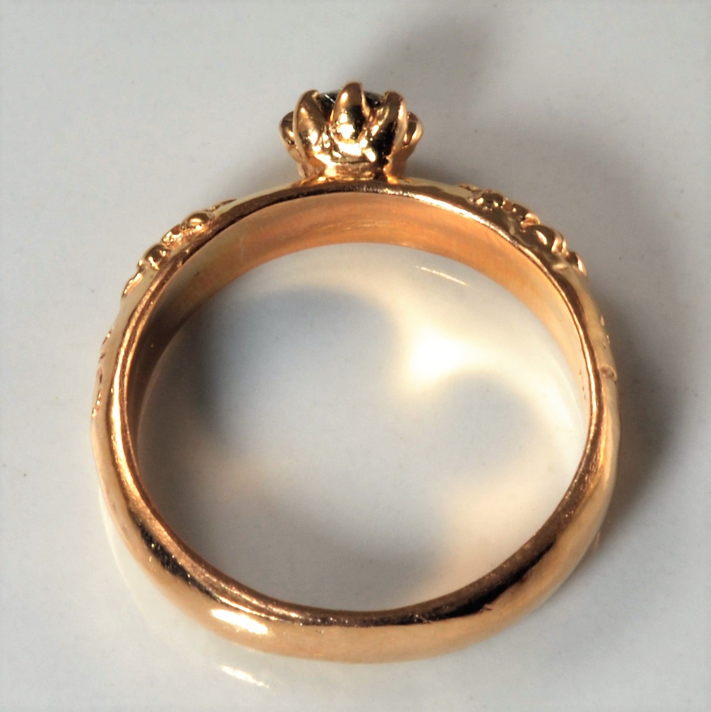 Retro Rose Gold Diamond Ring | 0.31ctw | SZ 6.5 |