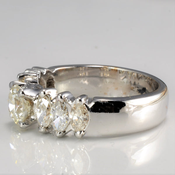 Seven Stone Multi Diamond Engagement Ring | 1.32 ctw, SZ 4.75 |