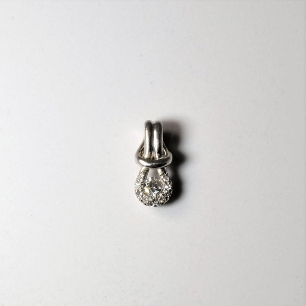 Cluster Diamond Drop Pendant | 0.17ctw |