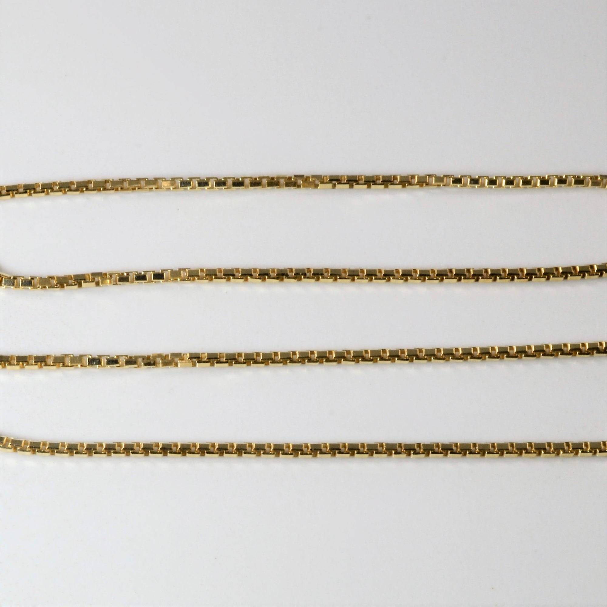 9k Yellow Gold Box Chain | 16