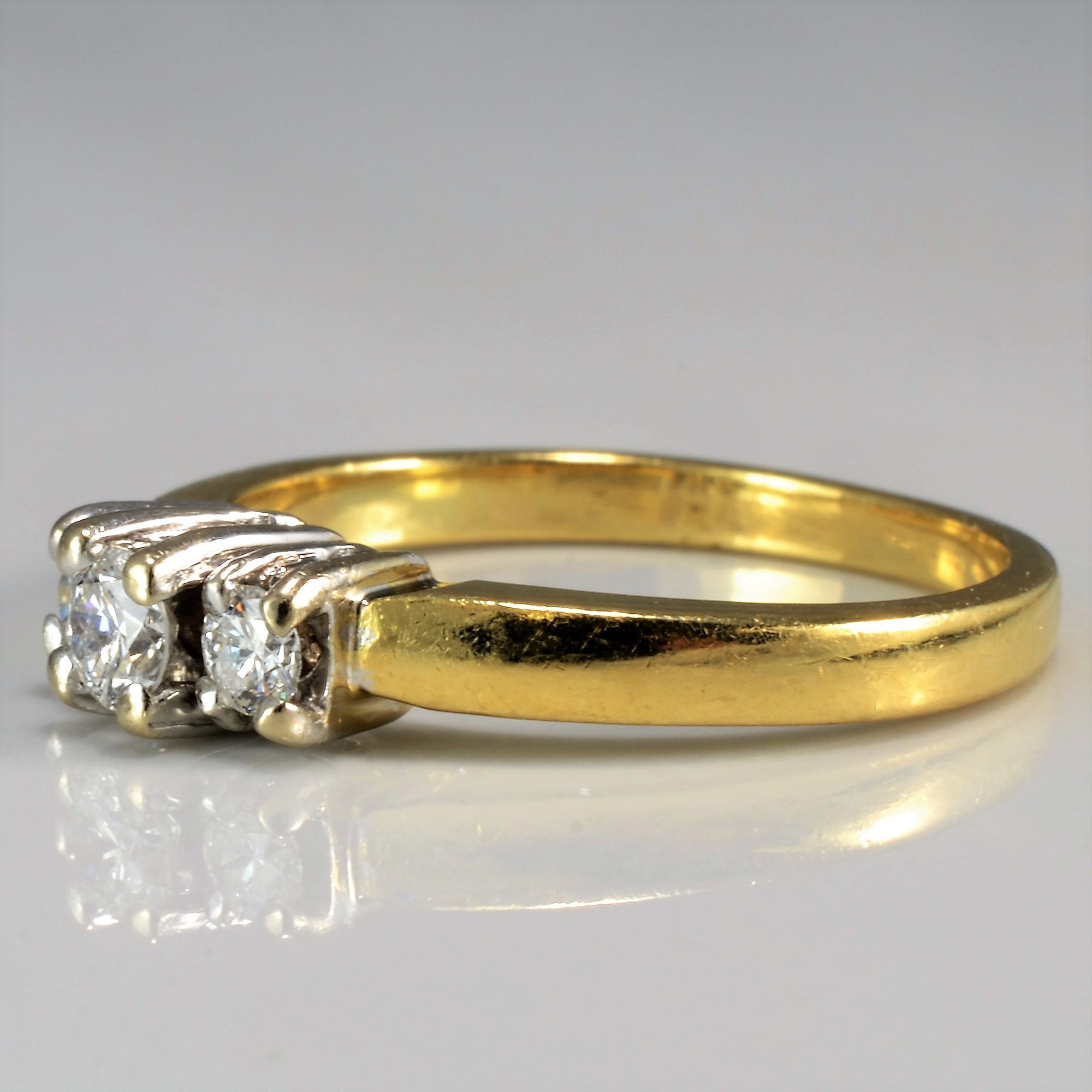 Three Stone Prong Set Diamond Ring | 0.26 ctw, SZ 5.75 |