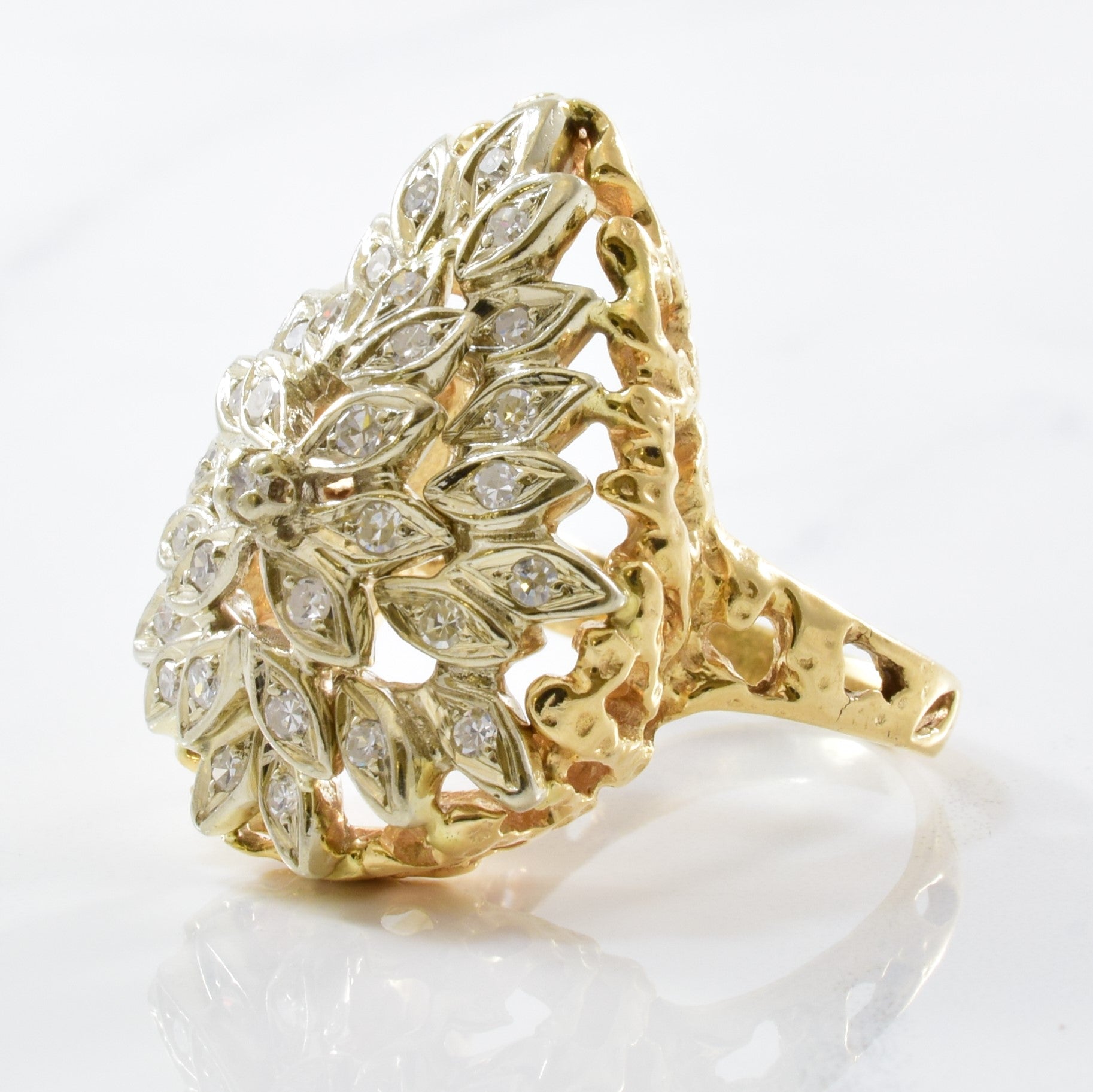 Pear Shaped Diamond Cluster Ring | 0.35ctw | SZ 8.75 |