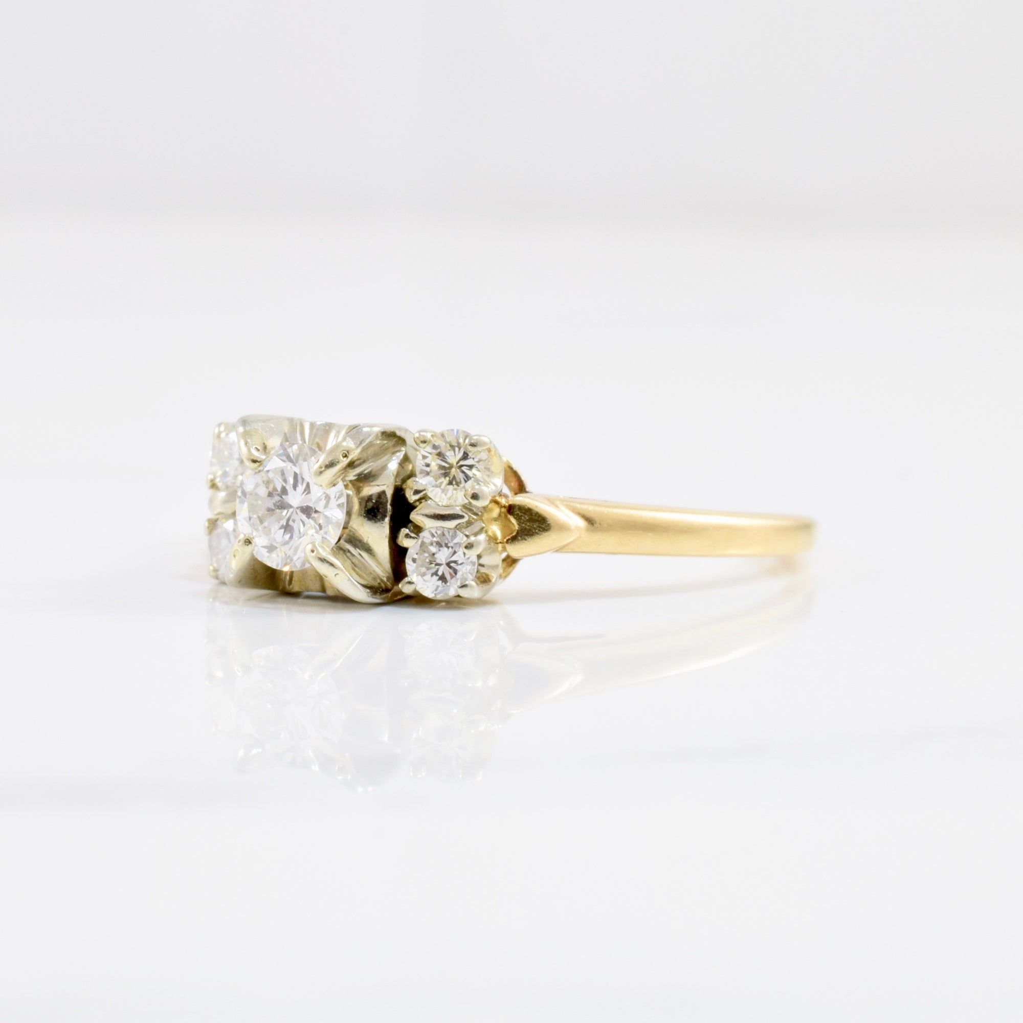 Classic Retro Era Illusion Engagement Ring | 0.41 ctw SZ 8.5 |