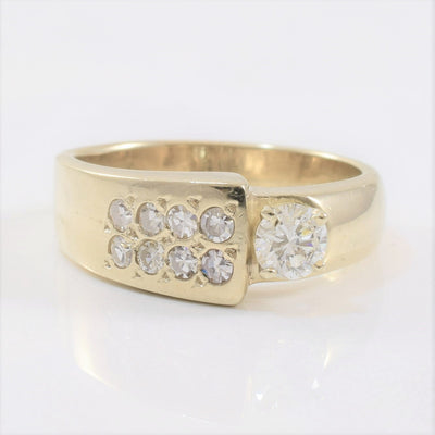 Diamond Engagement Band with Accent Diamonds | 0.53ctw | SZ 8 |