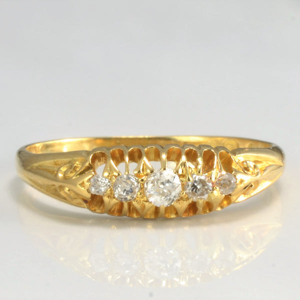 Victorian Five Stone Diamond Ring | 0.17 ctw, SZ 8.5 |