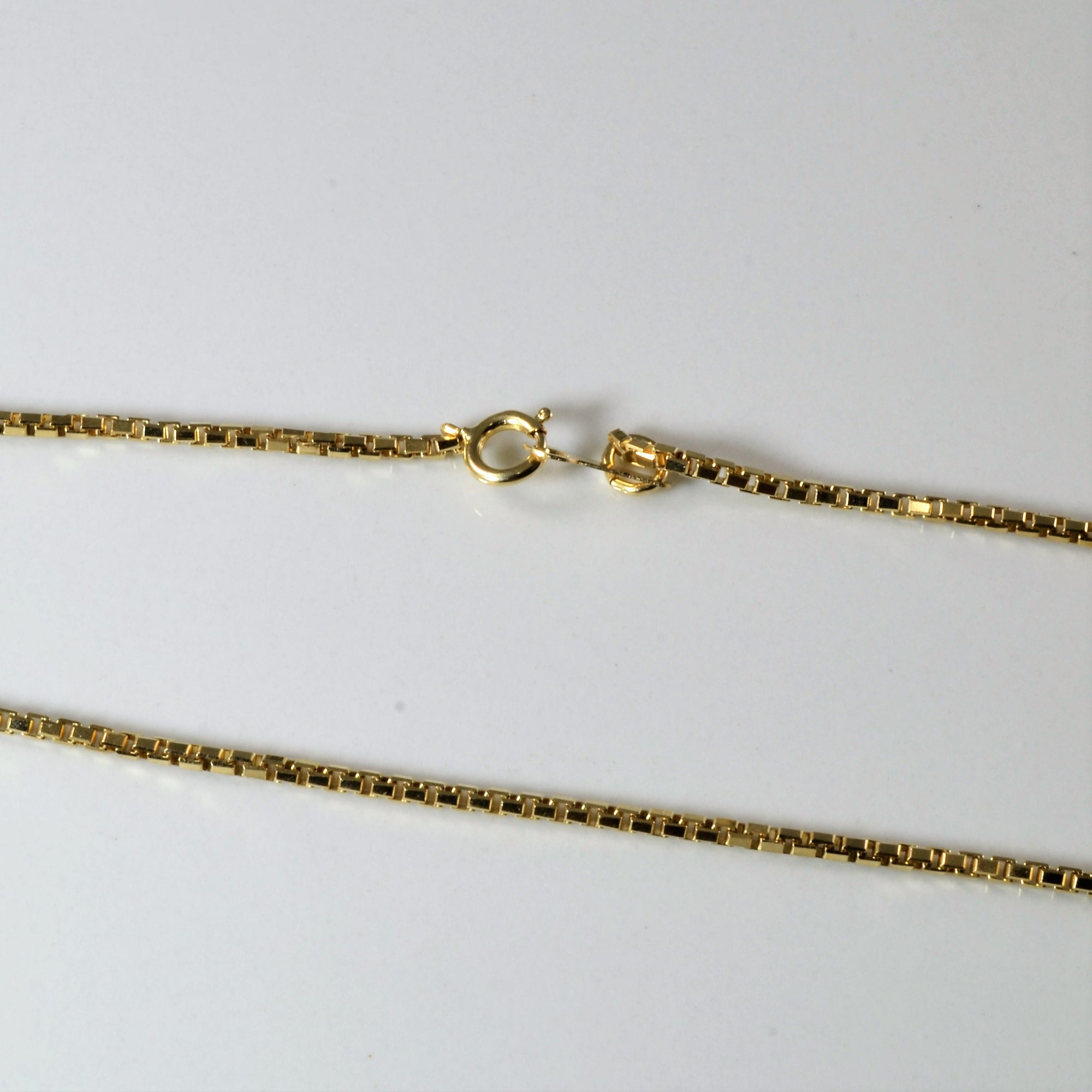 9k Yellow Gold Box Chain | 16